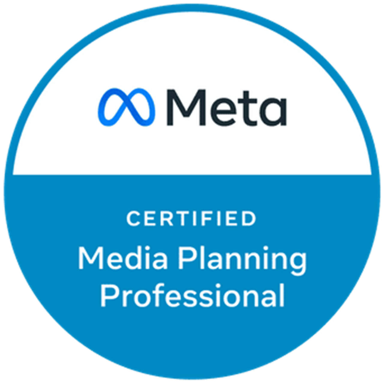 Meta certified Media Planning Professional.