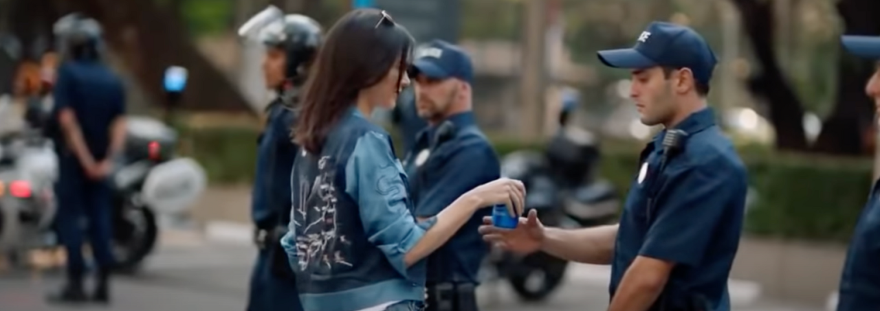 Kendall Jenner in the Pepsi ad that caused backlash.